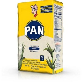 Corn Meal White Corn Meal – Pre-cooked Gluten Free and Kosher Flour for Arepas (5 lb/Pack