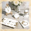 Wowagoga Jewelry Display Stand Set, Resin Jewelry Dish with Vanity