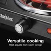 Proctor Silex Single Burner Cooktop Adjustable Temperature Portable Stainless...