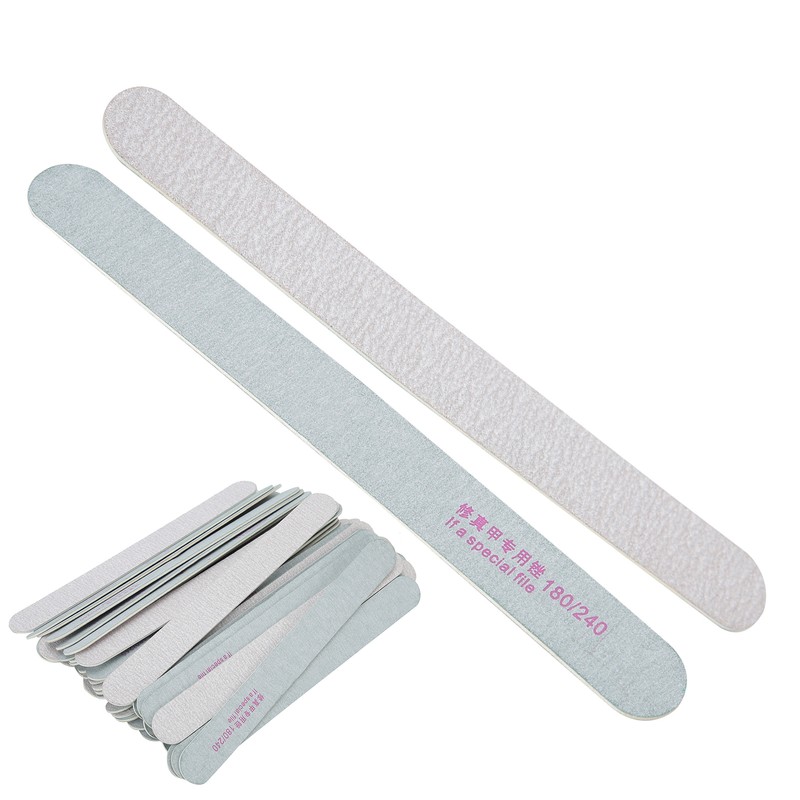 50pcs Nail Files Double Sided 180/240 Grit Nail Buffering Files