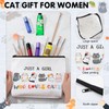ViEinkaufen Cat Gifts for Women,Cat Tote Bag, Makeup Bag and