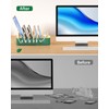 VisionSync Bamboo USB-C Charging Station for Multiple Devices,60W 6 Port