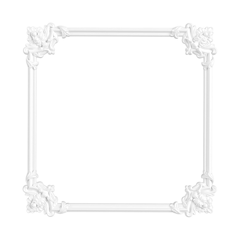 HEXIM Stucco Decoration Made of HDPS/PU White - Stucco Frame