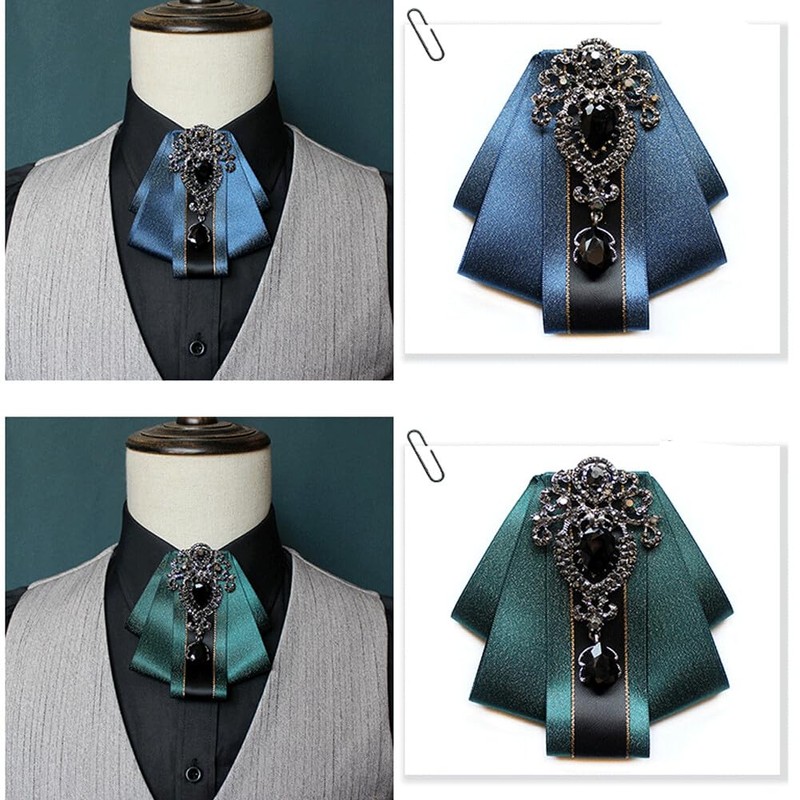 FYBownot Sparkly Bowtie, Unisex, Uniform Ribbon, Ribbon Tie, Pin +
