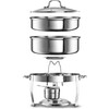 Kook Stainless Steel Chafing Dish Buffet Set, with Glass Viewing