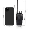 pxton 100 Mile Walkie Talkies Waterproof 4 Pack Two-Way Radios