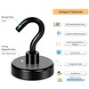 Neosmuk Black Magnetic Hooks, 50 kg High Performance Earth Magnets