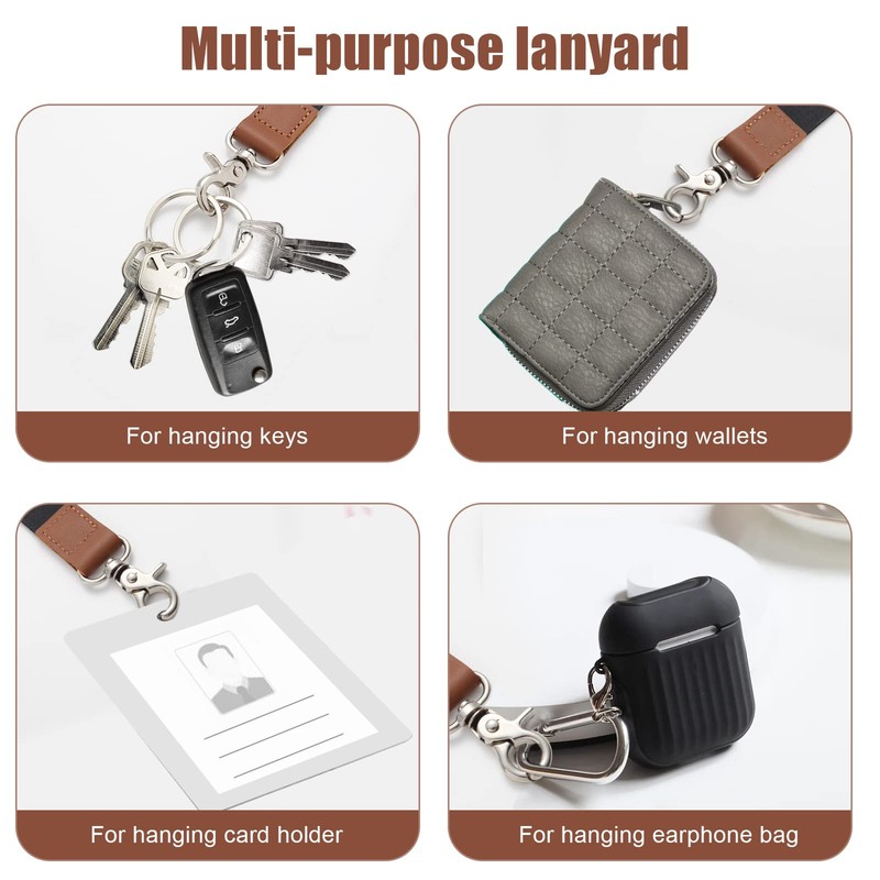 XCHIN Lanyard, Lanyards for Keys, Black Keychain Long Lanyard for