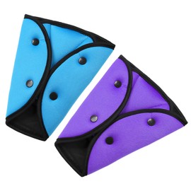 2-teiliges Sicherheitsgurt-Einstellset, faltbarer und tragbarer Snap-On-Stil, weiche Schulterpolster, frei verstellbare Schultergurte, geeignet für Kinder, schwangere Frauen, Fahrzeugsicherheitsset.