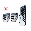 Unbranded 3PCS Universal Accelerate Clutch Brake Pedals Set Non-slip Car