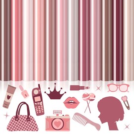 Whaline 12 Sheets Pink Color Heat Transfer Vinyl Assorted Gradient Pink Iron on Vinyl Colorful Pastel Printed HTV Adhesive Craft Vinyl for Clothing Costume DIY Fabric Craft, 9.6 x 11.8 Inch