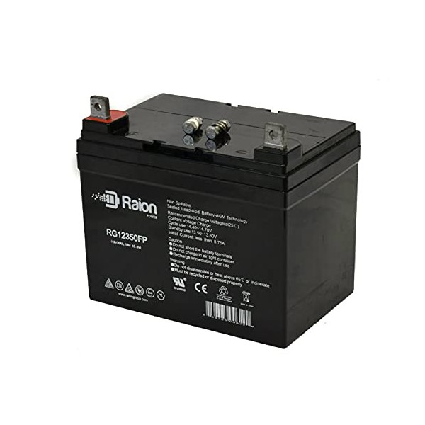 Raion Power 12V 35Ah Replacement Lawn Mower AGM Battery for