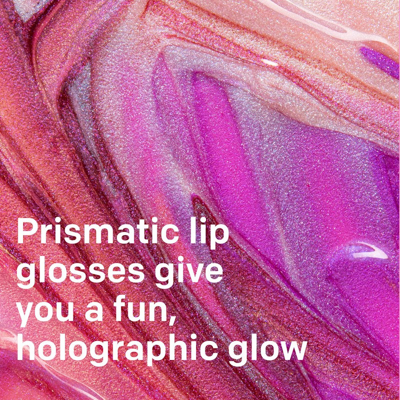 Almay Lip Gloss, Non-Sticky Lip Makeup, Holographic Glitter Finish, Hypoallergenic,