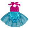carkoo Mermaid Baby Girl una pieza Swimsuits con Tutu vestido,