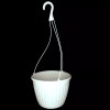 Landmark Plastics 10" WHITE HANGING BASKETS {Set of 10} Plastic