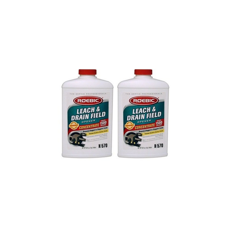 Roebic K-570-Q 32-Ounce Leach And Drain Field Opener Concentrate (2-Pack)