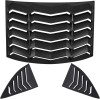 Camoo 3pcs Rear & Side Window Louvers Sun Shade Scoop