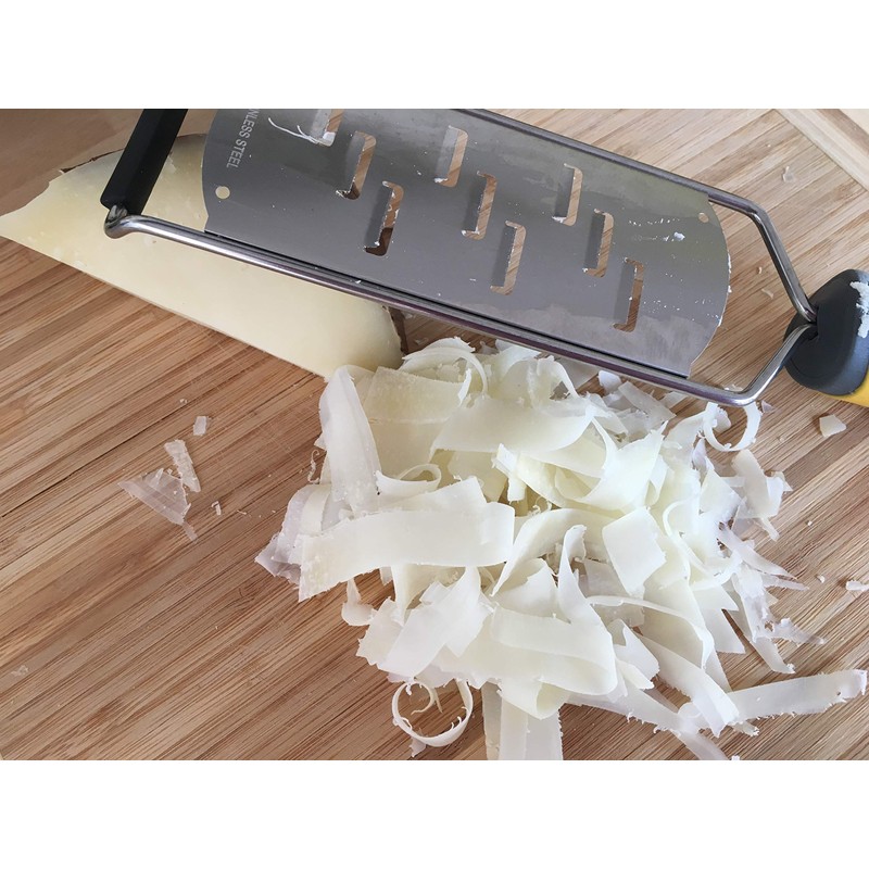 SimSim Profi HOBEL superscharfer Parmesanhobel - Edelstahl - gelber Griff