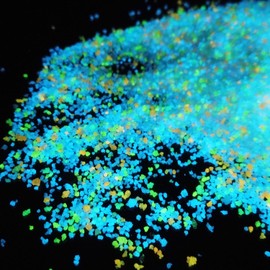 TWINKLING Glow in The Dark Crushed Glass, Broken Glass Glitter, Glow in The Dark Stones Gems Chips for DIY Resin Art Epoxy Crafts, Nail Art, Jewelry Making, Geode Painting, 0.85mm(100g) (Mixed Color)