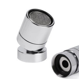 HATOOLHA® 360 Degree Swivel Faucet Aerator Filter Adapter for Kitchen Sink Tap Head Faucet Nozzle Adapters Replacement Part (Female 18mm)