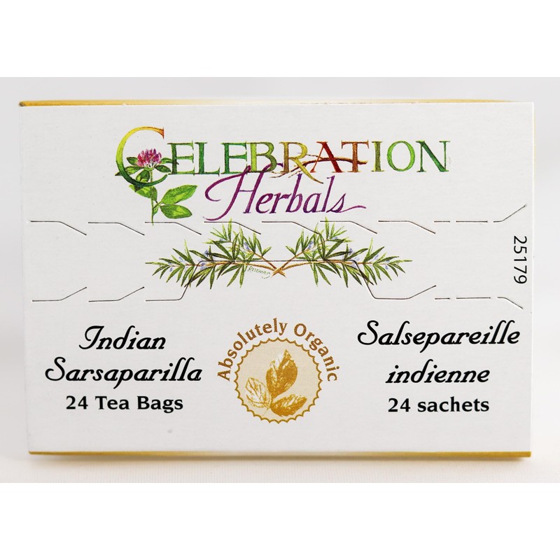 Celebration Herbals Organic Sarsaparilla Root Tea Bags 24 Count