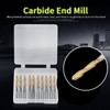 Titanium Coated 2-flute End Mill Milliling Cutter 3.175mm Shank 3.175mm