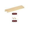 sourcing map Cabinet Finger Edge Pull, 10pcs 150mm/5.91 Aluminum Alloy