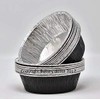 Bakery Direct 130 Round Aluminium foil Pukka Pie foils/Dishes in 5 Colours! (Black)