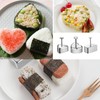 Lyfengdeam Onigiri Mold Stainless Steel, Musubi Mold Rice Mold Kit,