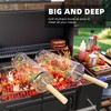 Rolling Grill Baskets for Outdoor Grill, Stainless Steel Rolling Grill