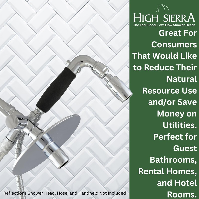 High Sierra Showerheads® - Solid Metal Fixed and Handheld Combo