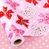 Yarcony Pink Wrapping Paper Roll, Girl Birthday Wrapping Paper, Reversible
