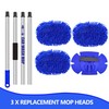 63” Long Handle Car Wash Brush Microfibre Extendable Cleaning Mop