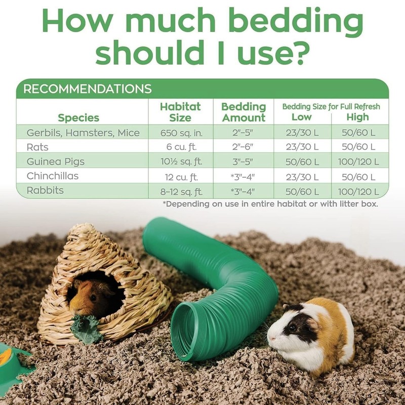 Premium Small Animal Bedding – 10L, Super Soft, 10-Day Odour