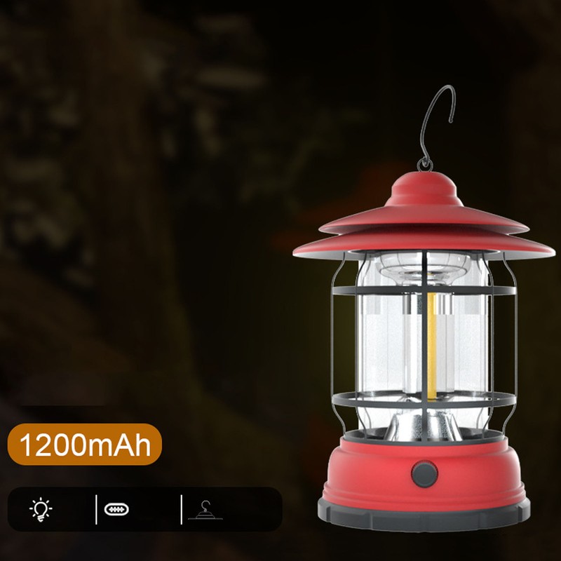 Camping Lantern Multifunctional USB Rechargeable Portable COB Emergency Light for