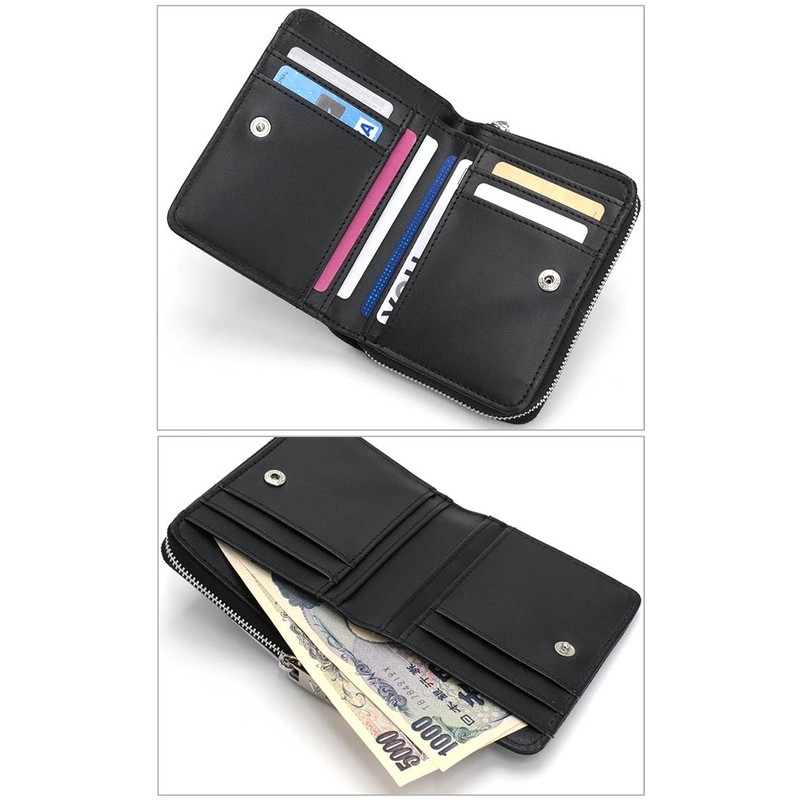 Fira FIMS-0356 Bi-Fold Wallet, Round Zipper, Men's, Women's, Kids, Juniors,