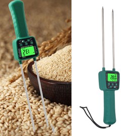 Hay Tester, Meters, Voice Broadcast Auto Shutdown Digital Hay Tester Reader Meter for Crop Wheat Soybean Grain