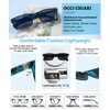 OCCI CHIARI Photochromic Bifocal Reading Glasses Mens,Transition Square UV Protection