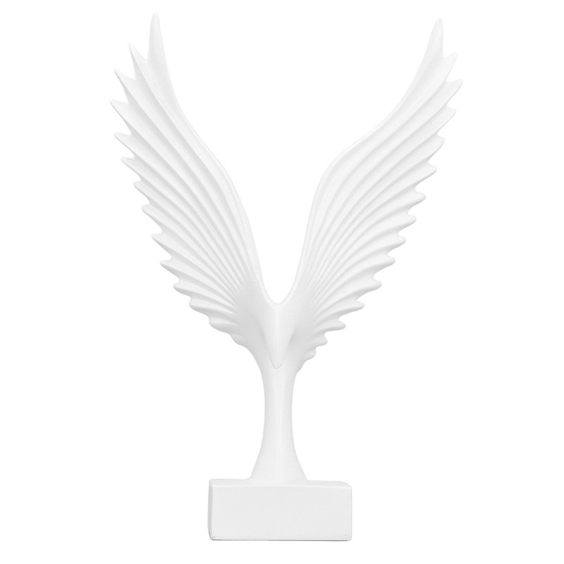 Eagle Abstract Figurine Decorative Resin Geometric Surface Animal Wing Sculpture