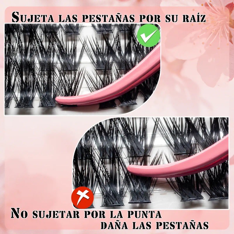 Kit Pestañas Neso 3d 30~100d Negro 560 Piezas
