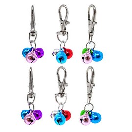 HONBAY 6PCS Dog Bell Training Charm Pendants for Pet Necklace Collar