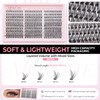 Wispy Anime Fairy Lash Cluster Refills, D Curl Fluffy Layered
