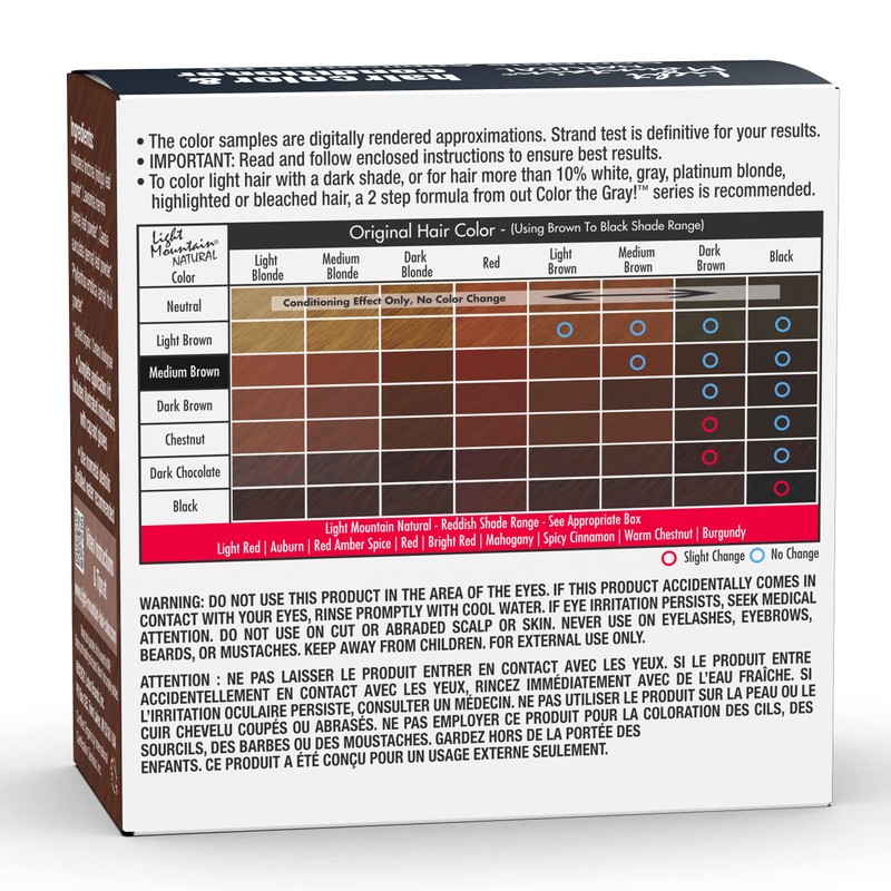 Light Mountain Henna Hair Color & Conditioner - Medium Brown