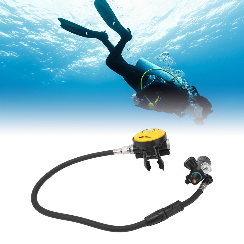 DIDEEP Scuba Diving Equipment Set with First Stage Relief Valve