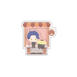A3! x Sanrio characters 14 Soldier Head Zodiac x Pom Pompurin [Mini Character Illustration] Acrylic Stand Plate
