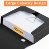 HUA JIE 2 Pack A4 Storage File Boxes Archives Case,65mm