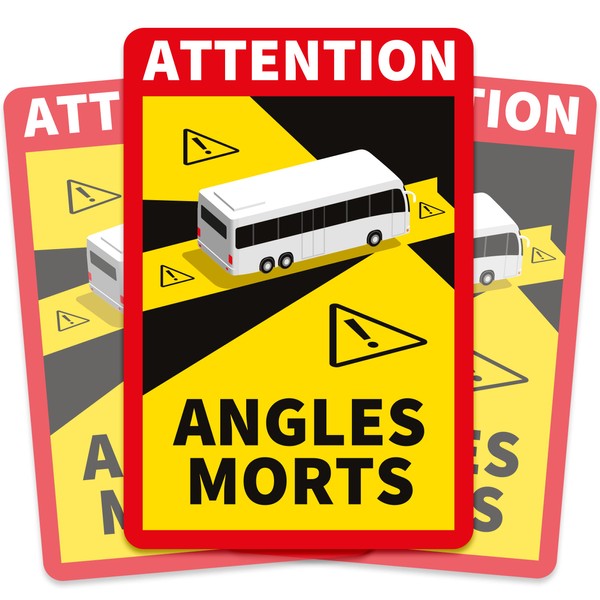 Gentle North 3er Set Wohnmobil Aufkleber Toter Winkel (17 x