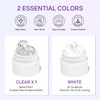 3D Sculpting Gel for Nail Art, 2PCS Clear and White