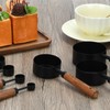 Black Measuring Cups and Spoons Set, Measuring Spoons and Measuring