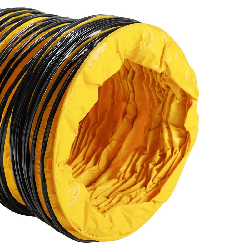 MOUNTO 25FT PVC Flexible Duct Hosing for Exhaust Fan (8inch